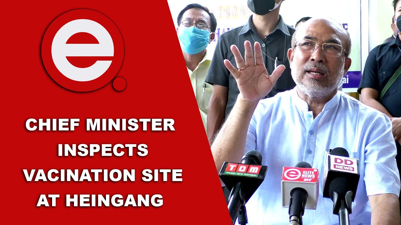  CHIEF MINISTER INSPECTS  VACINATION SITE AT HEINGANG