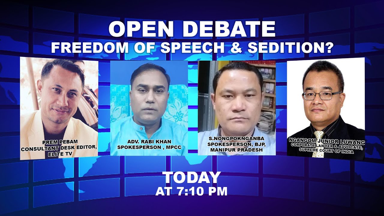  OPEN DEBATE ON Freedom of speech & Sedition? | 13th April 2022 | ELITE TV